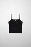 Diesel T-Hop-D Logo Embroidered Cami Top Black