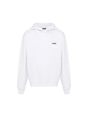 Jacquemus Le Hoodie Gros Grain Logo-Applique Top Grey one-kickz
