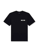 Jacquemus Logo Patch Cotton Black T-shirt one-kickz