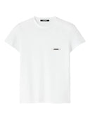 Jacquemus Logo Patch White T-Shirt one-kickz