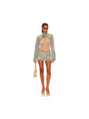 Jaded London Assasin Micro Mini Skirt In Blue Denim one-kickz