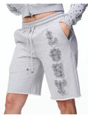Lost Intricacy Ash Grey Patch Shorts one-kickz