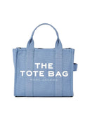 Marc Jacobs Women Canvas Solid Print Tote HandBag Blue Large one-kickz