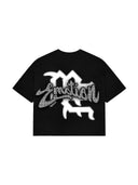 Mixed Emotions Angel Cupid Rhinestones Black Tee one-kickz