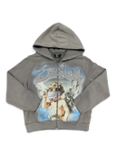 Mixed Emotions Angel Grey Rhinestone Hoodie one-kickz
