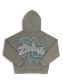 Mixed Emotions Angel Grey Rhinestone Hoodie one-kickz