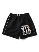 Mixed Emotions Black "Backyard" Nylon Shorts