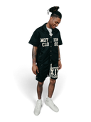 Mixed Emotions Black "Backyard" Nylon Shorts
