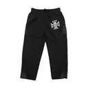 Mixed Emotions Black ‘Classic’ Nylon Pants one-kickz