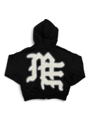 Mixed Emotions Black 'End' Rhinestone hoodie