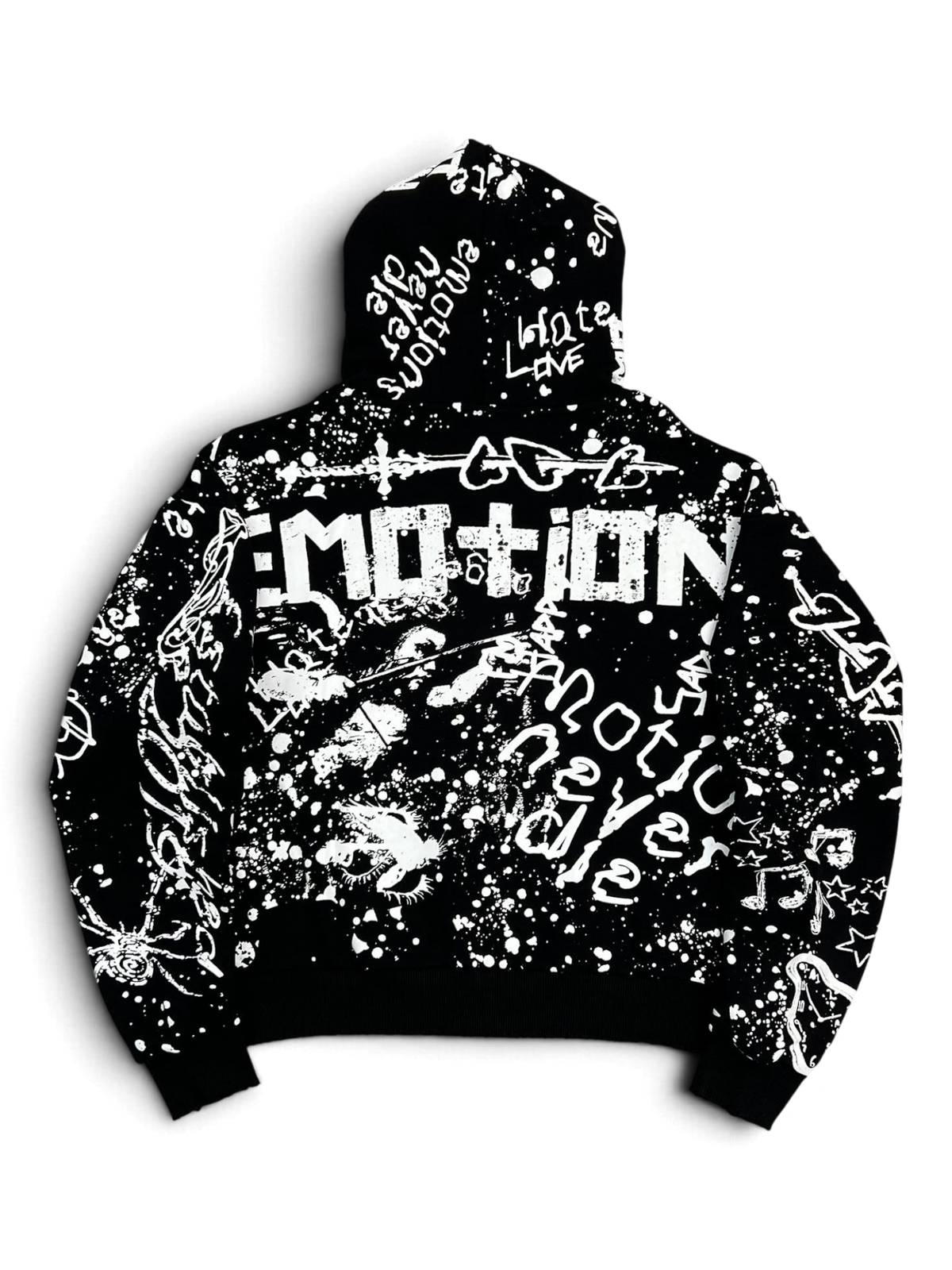 Mixed Emotions Black "Graffiti" Hoodie