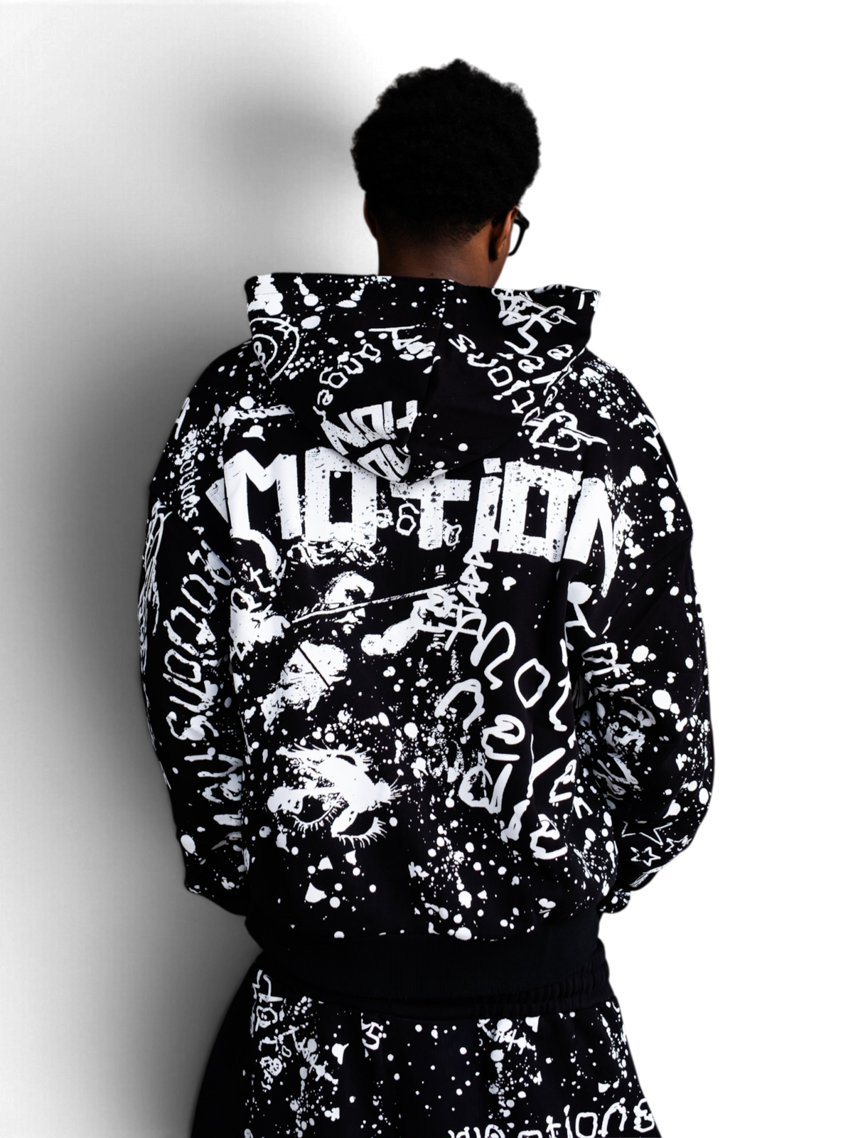 Mixed Emotions Black "Graffiti" Hoodie
