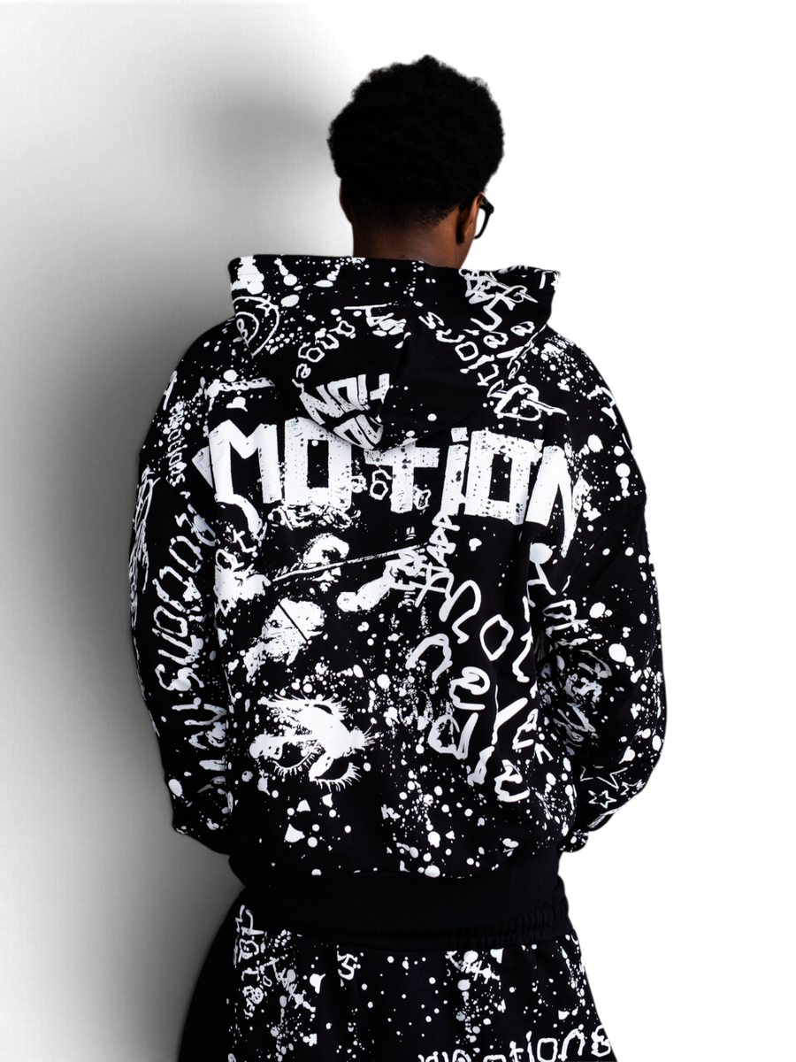 Mixed Emotions Black "Graffiti" Hoodie