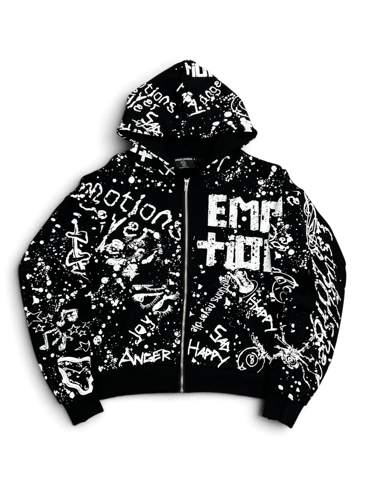 Mixed Emotions Black "Graffiti" Hoodie