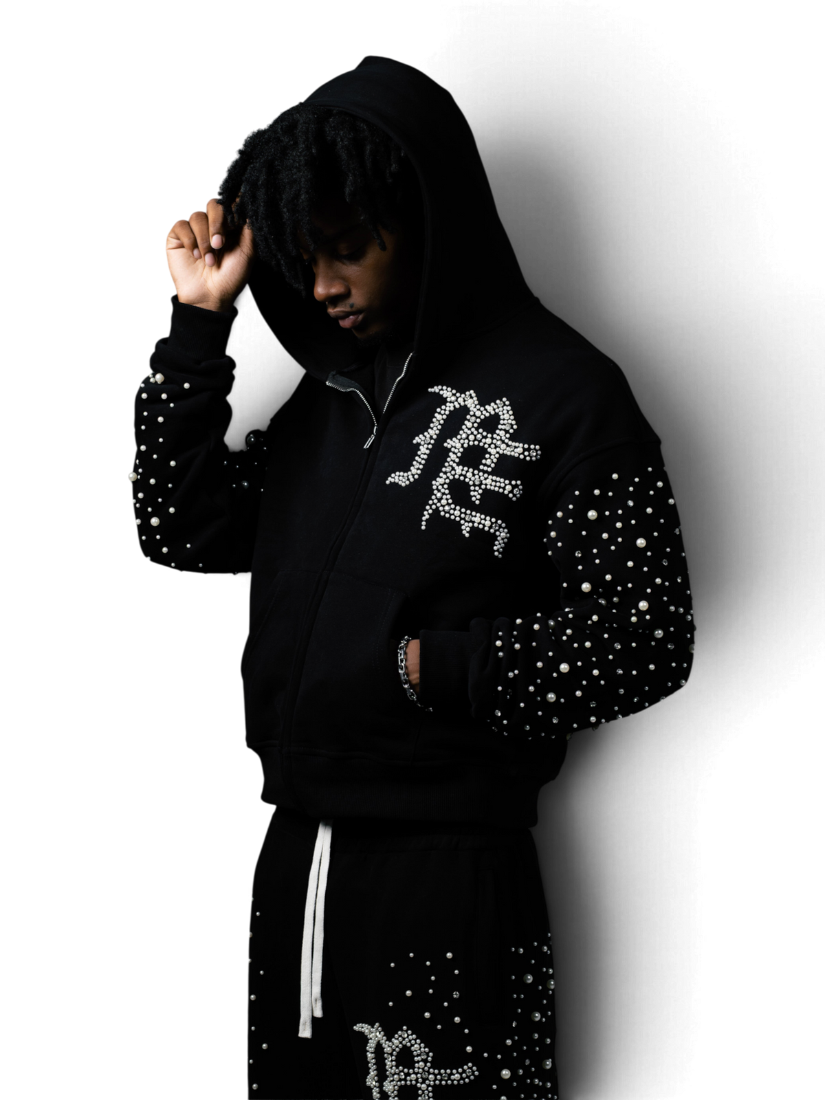 Mixed Emotions Black 'Pearl' Hoodie