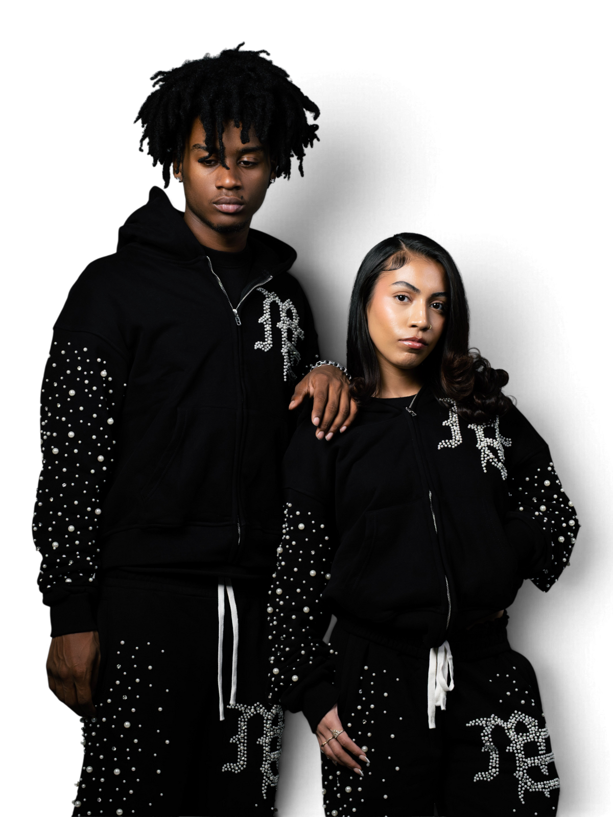 Mixed Emotions Black 'Pearl' Hoodie