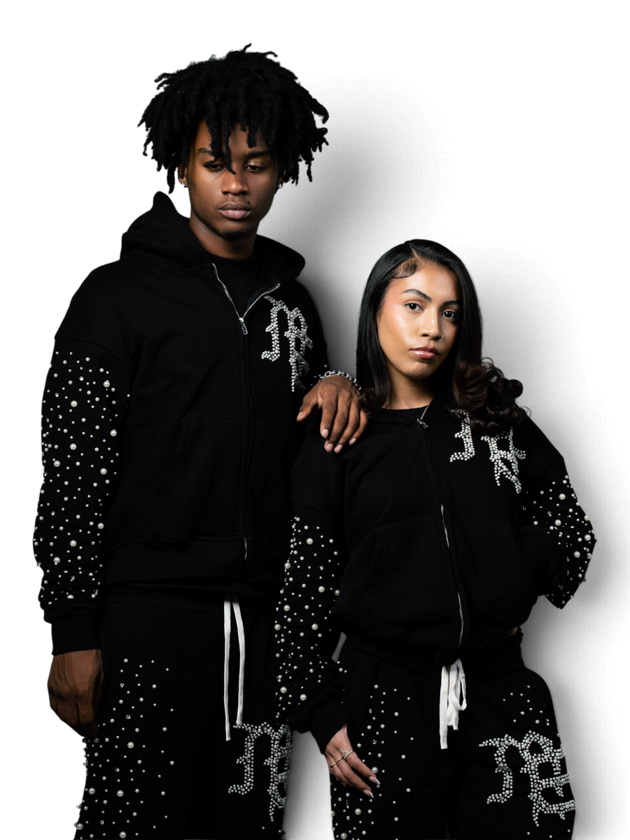 Mixed Emotions Black 'Pearl' Hoodie