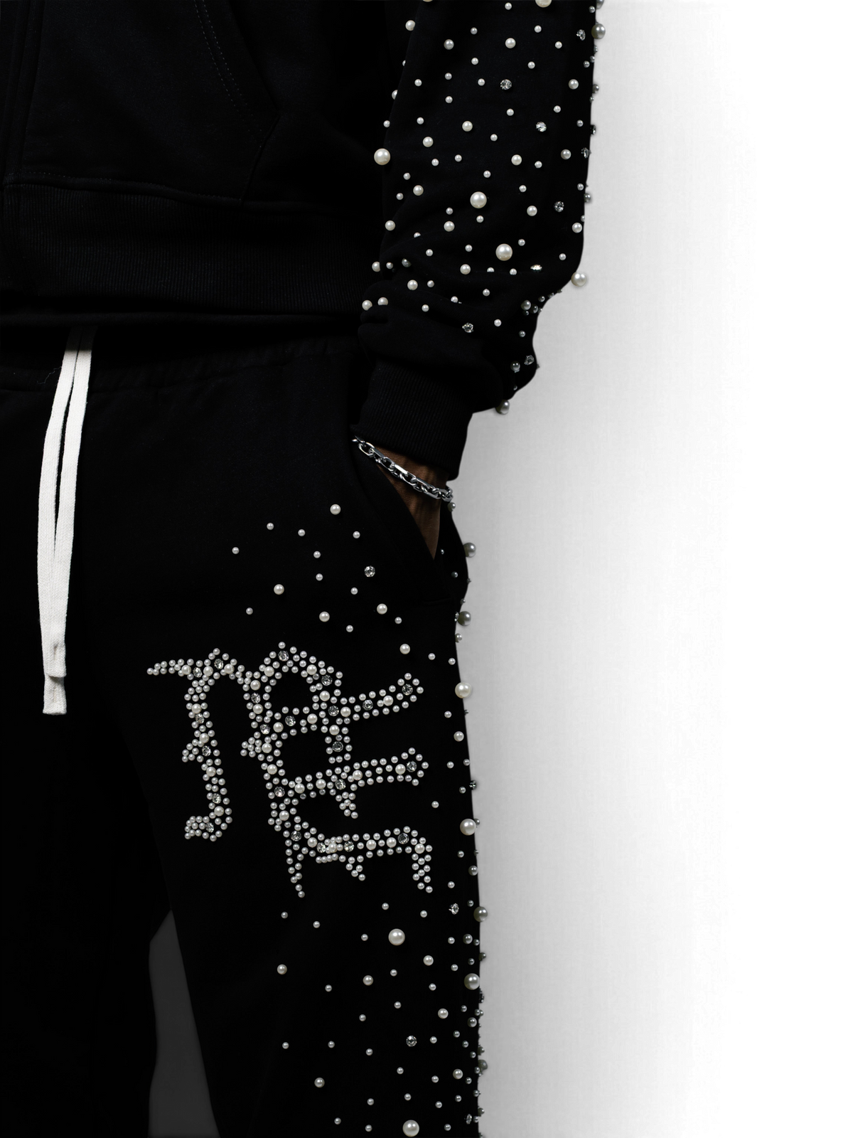 Mixed Emotions Black 'Pearl' Sweatpants