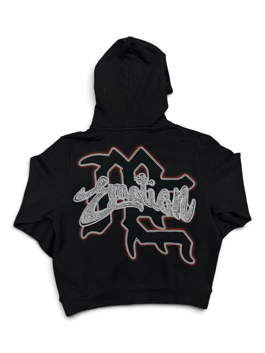 Mixed Emotions Black "Rhinestone" Hoodie
