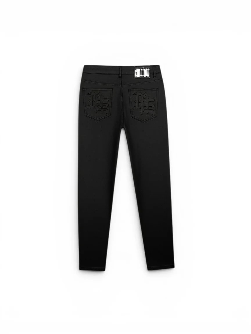 Mixed Emotions Blackout Wax Denim