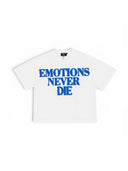 Mixed Emotions Blue ‘End’ Rhinestone Tee one-kickz