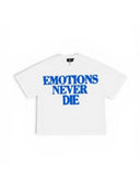 Mixed Emotions Blue ‘End’ Rhinestone Tee one-kickz
