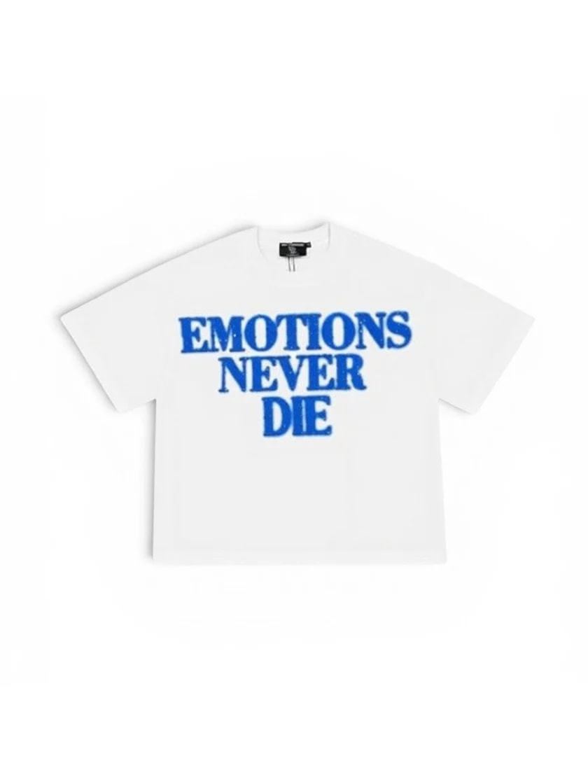 Mixed Emotions Blue ‘End’ Rhinestone Tee