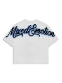 Mixed Emotions Blue "Rhinestone" Cropped Shirt
