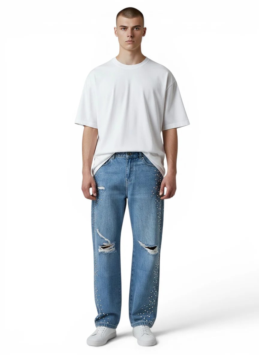 Mixed Emotions Blue Stone ´Baggy´ Jeans