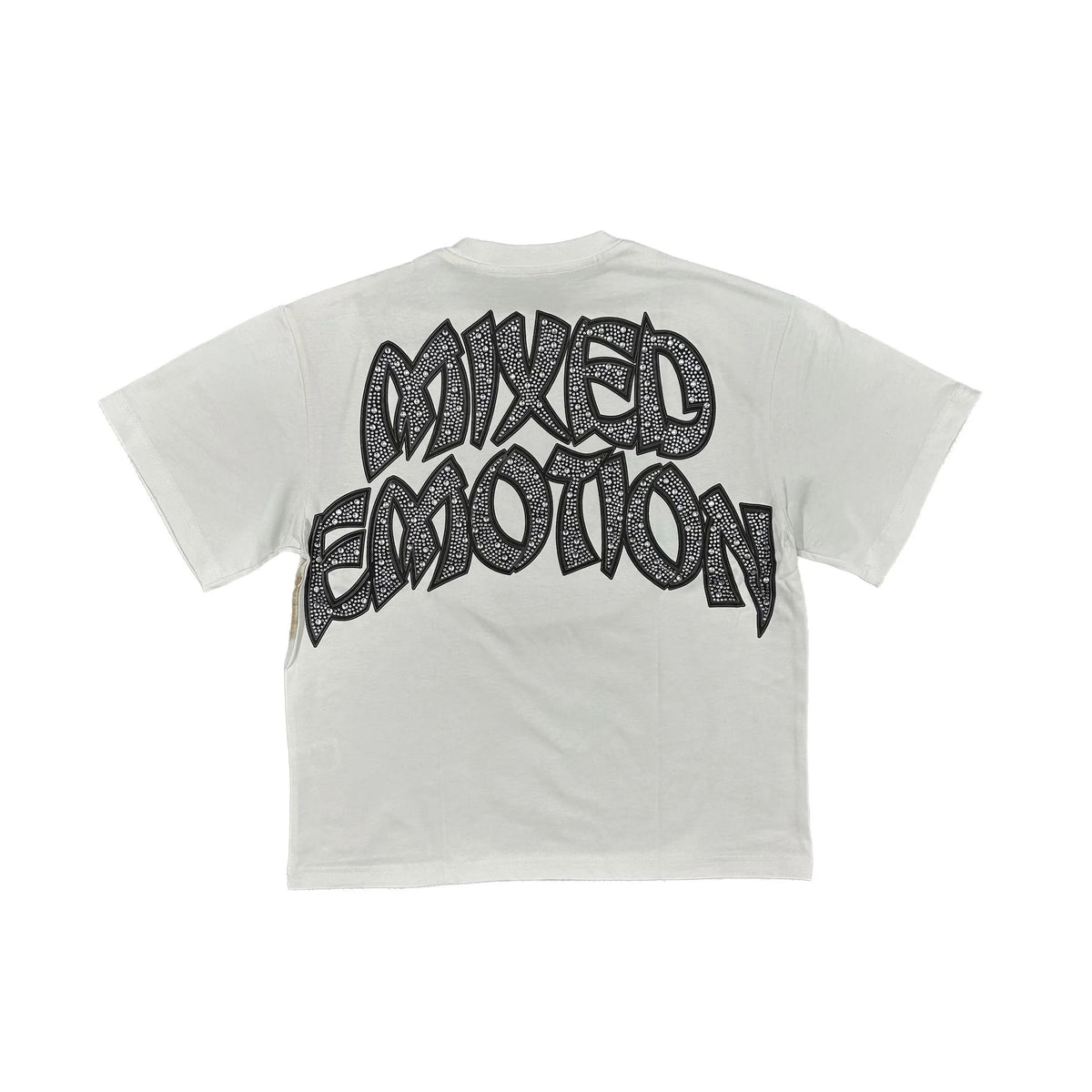 Mixed Emotions Boxy Fit Strass Arch Angel Tee White