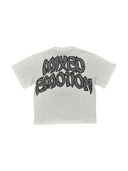 Mixed Emotions Boxy Fit Strass Arch Angel Tee White one-kickz