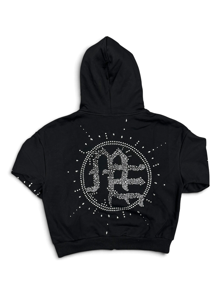 Mixed Emotions 'Eclipse' Black Rhinestone Hoodie