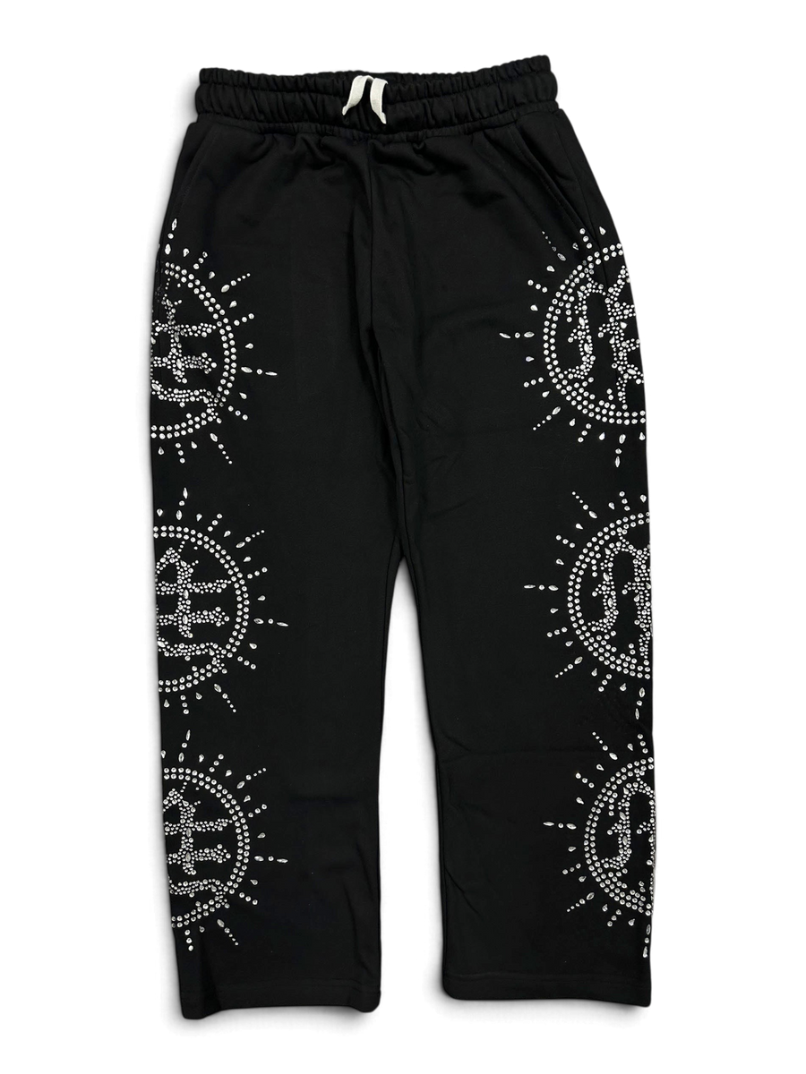 Mixed Emotions 'Eclipse' Black Rhinestone Sweats