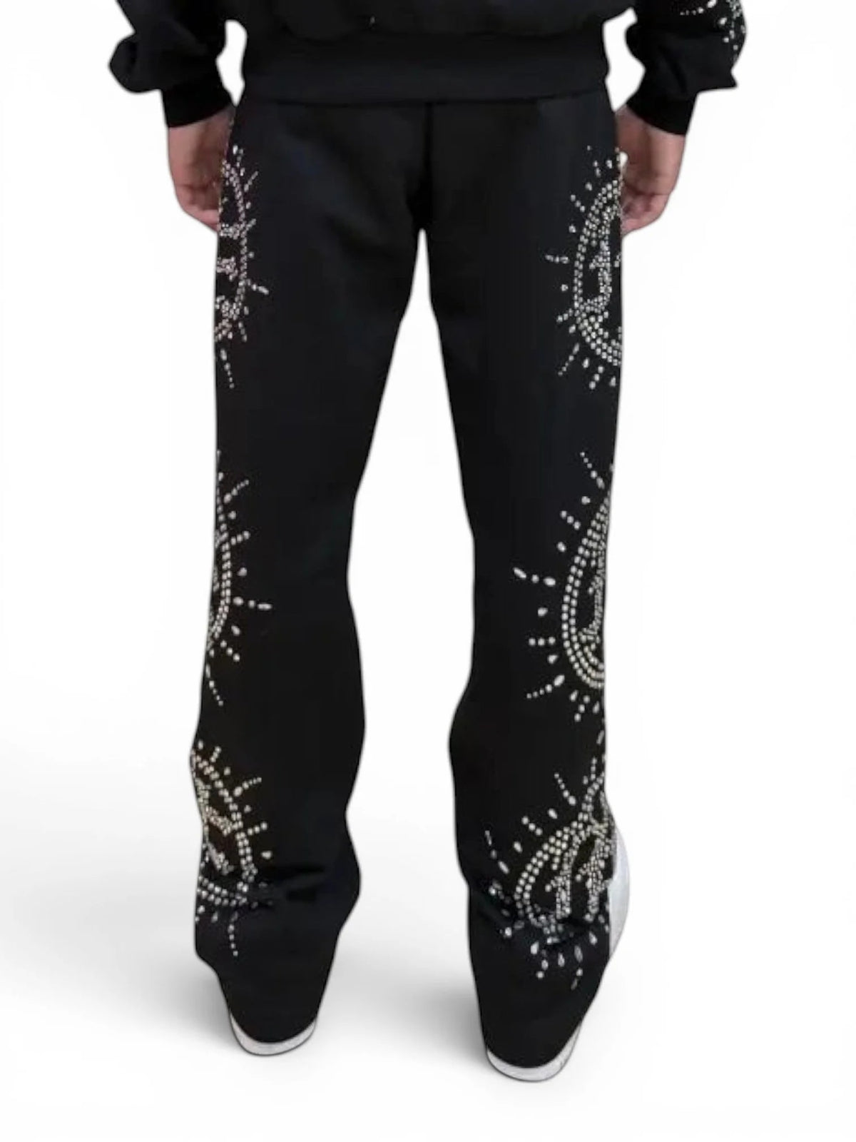 Mixed Emotions Eclipse Black Rhinestone Sweats