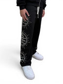Mixed Emotions Eclipse Black Rhinestone Sweats one-kickz