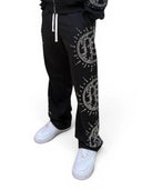 Mixed Emotions Eclipse Black Rhinestone Sweats one-kickz