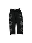 Mixed Emotions Eclipse Black Rhinestone Sweats one-kickz