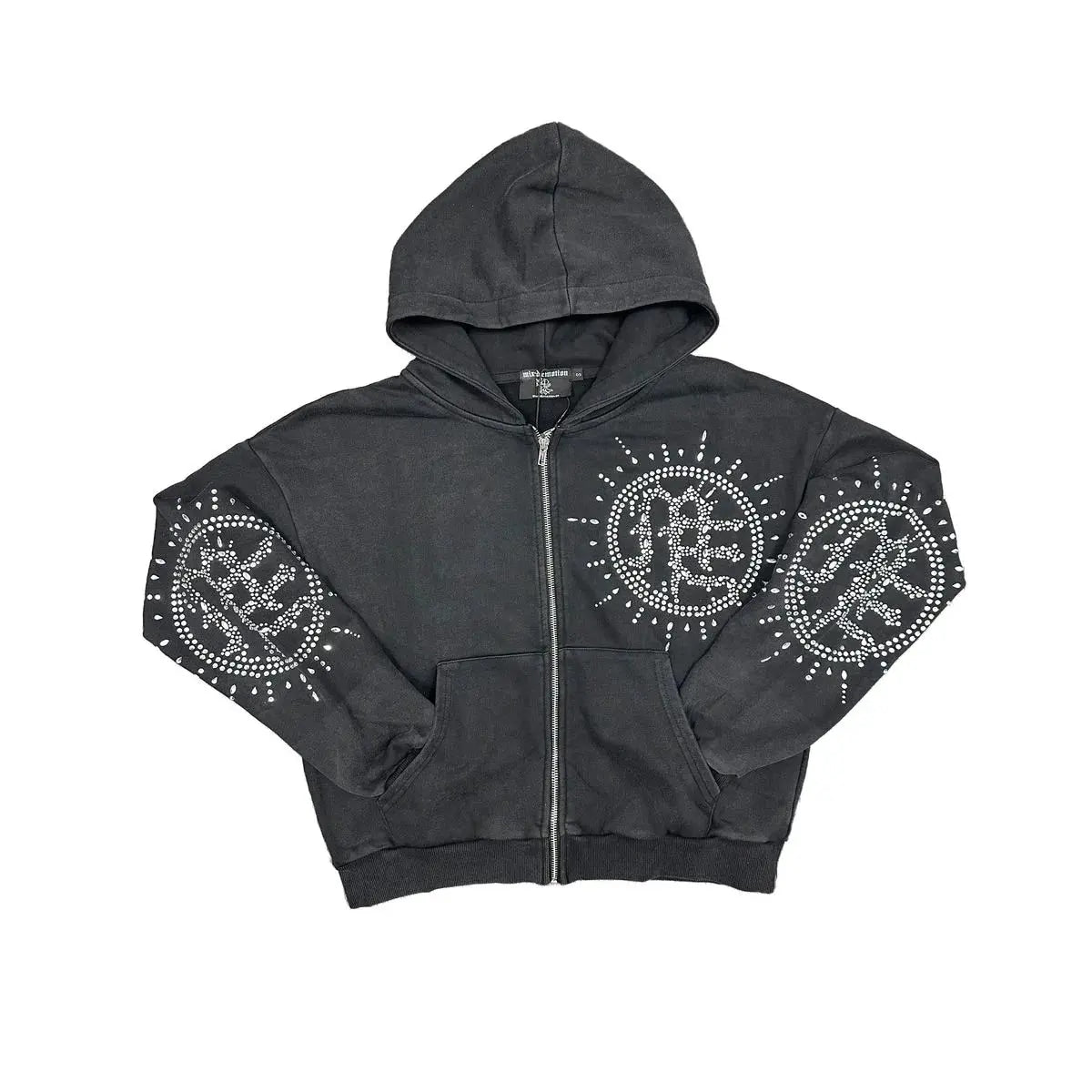 Mixed Emotions Eclipse Grey Zip Hoodie