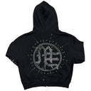 Mixed Emotions Eclipse Rhinestone Black Zip Hoodie