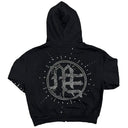Mixed Emotions Eclipse Rhinestone Black Zip Hoodie one-kickz