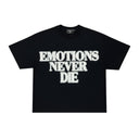 Mixed Emotions 'End' Rhinestone Black & White Tee one-kickz