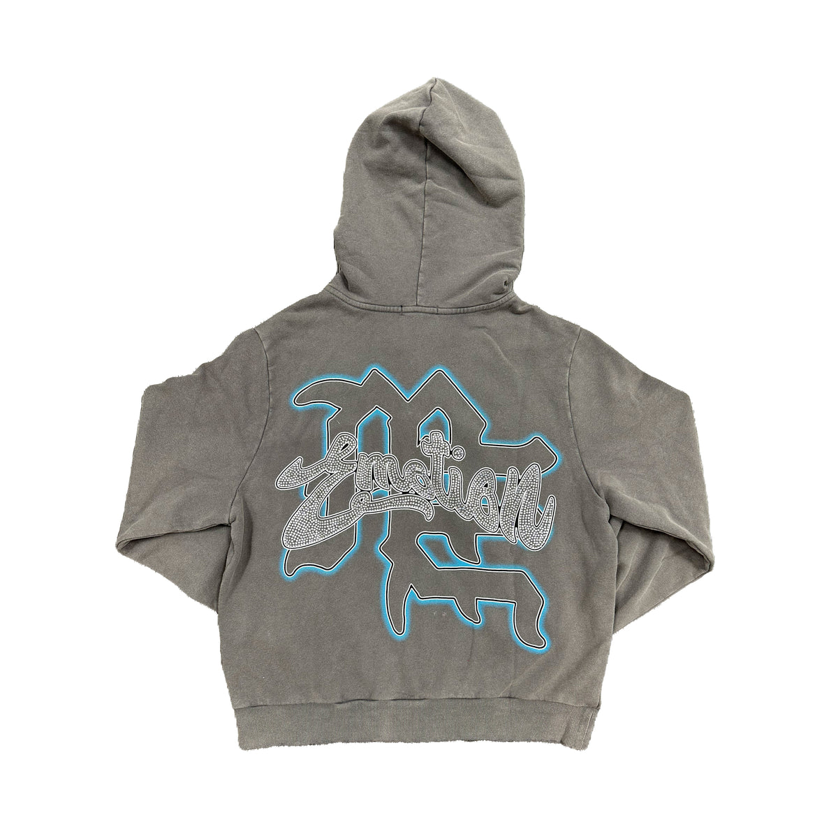 Mixed Emotions Grey "Rhinestone" Hoodie
