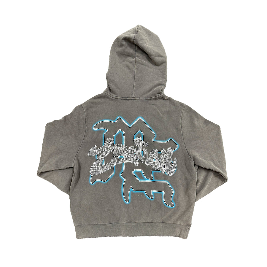Mixed Emotions Grey "Rhinestone" Hoodie