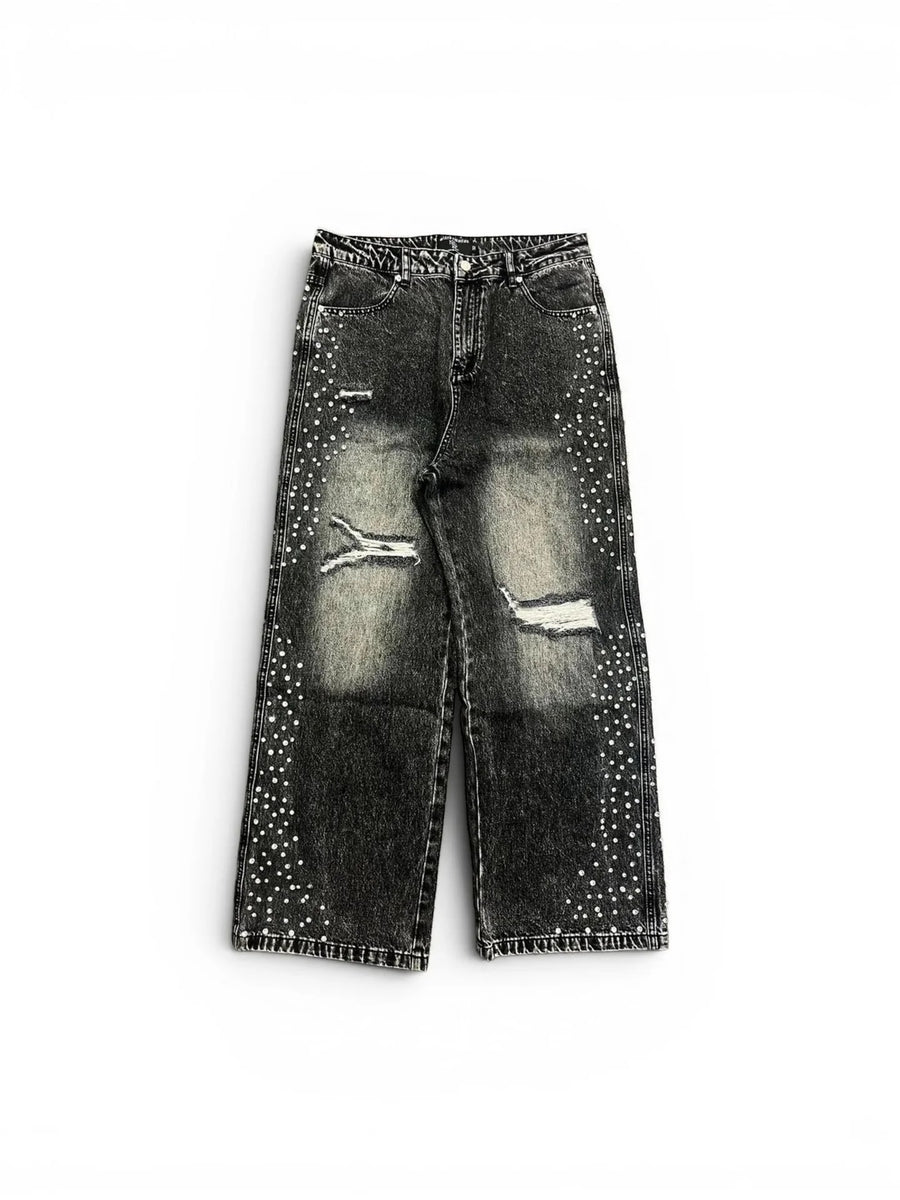 Mixed Emotions Grey Stone Baggy Jeans