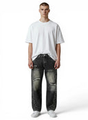 Mixed Emotions Grey Stone Baggy Jeans one-kickz