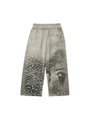 Mixed Emotions Grey Striped Sweatpants one-kickz