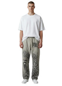 Mixed Emotions Grey Striped Sweatpants one-kickz