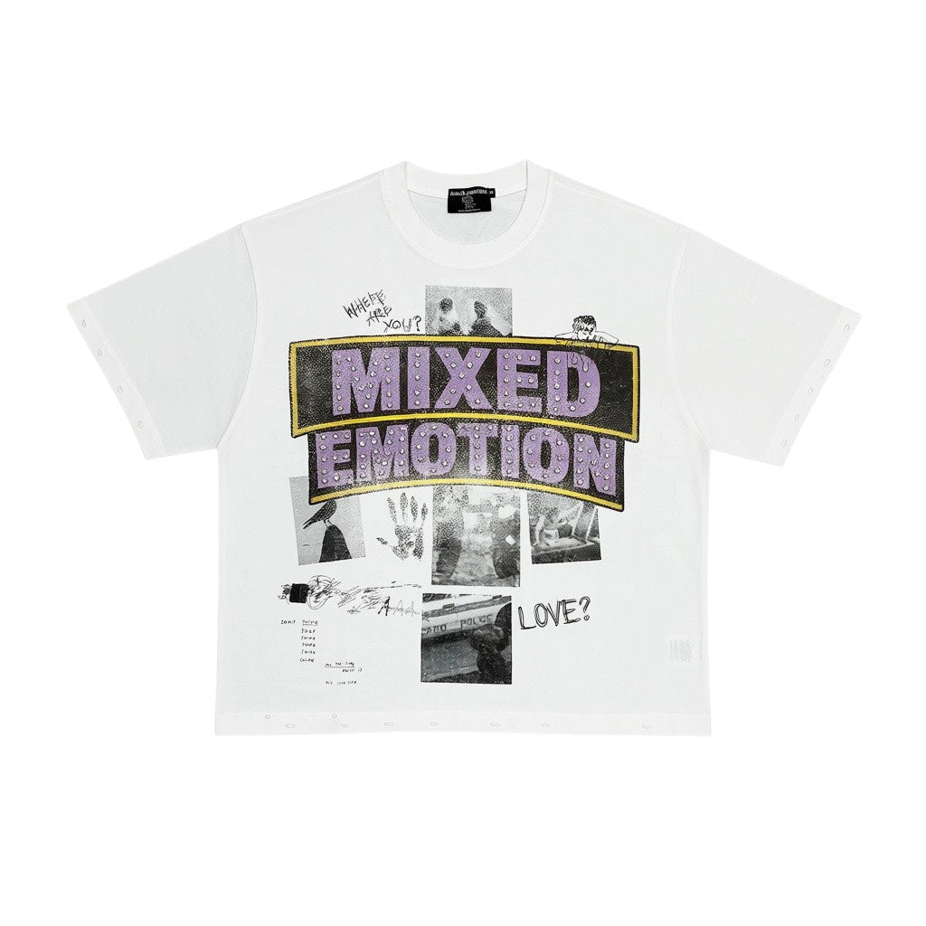 Mixed Emotions Lost Identity White Tee