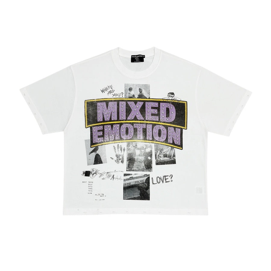 Mixed Emotions Lost Identity White Tee