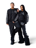 Mixed Emotions "ME" Rhinestone Nylon Jacket